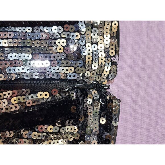 boohoo Plus Stripe Sequin Flare Trousers NWT - Picture 5 of 12